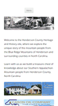 Mobile Screenshot of hendersonheritage.com