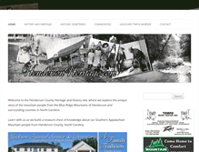 Tablet Screenshot of hendersonheritage.com